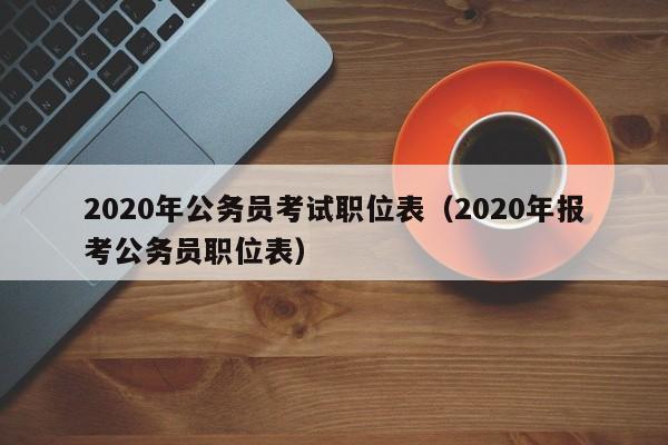 2020年公务员考试职位表（2020年报考公务员职位表）